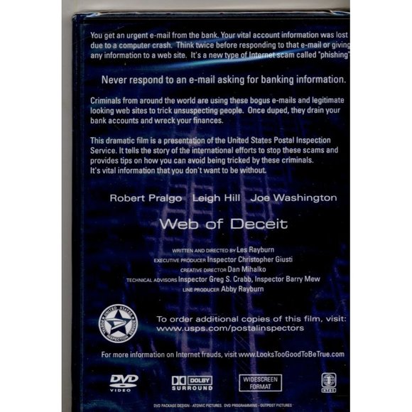 DELIVERING JUSTICE WEB OF DECEIT, Short Film USPS - Picture 2 of 2